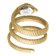Just Cavalli Mesmerizing Red Dal Gold Steel Strap Watch for Women - JC1L304M0035