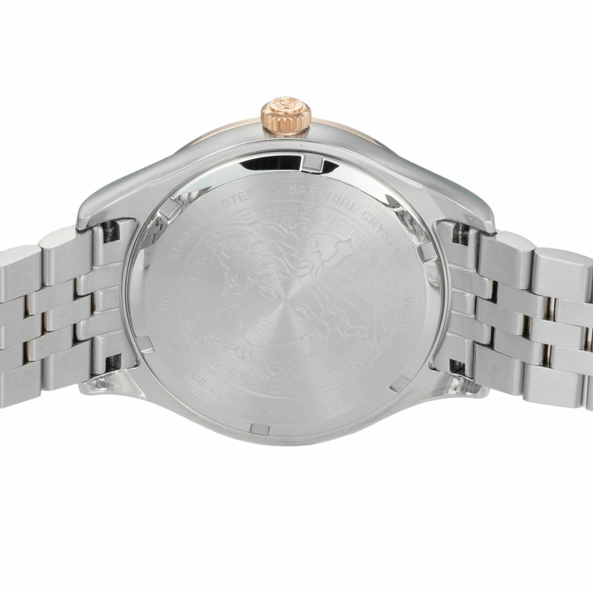  Shop Authentic Versace Hellenyium Quartz Green Dial Two Tone Steel Strap Watch for Men - VEVK01324 - Luxxuri