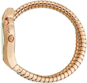 Just Cavalli Ferocious Green Dial Rose Gold Steel Strap Watch for Women - JC1L306M0055