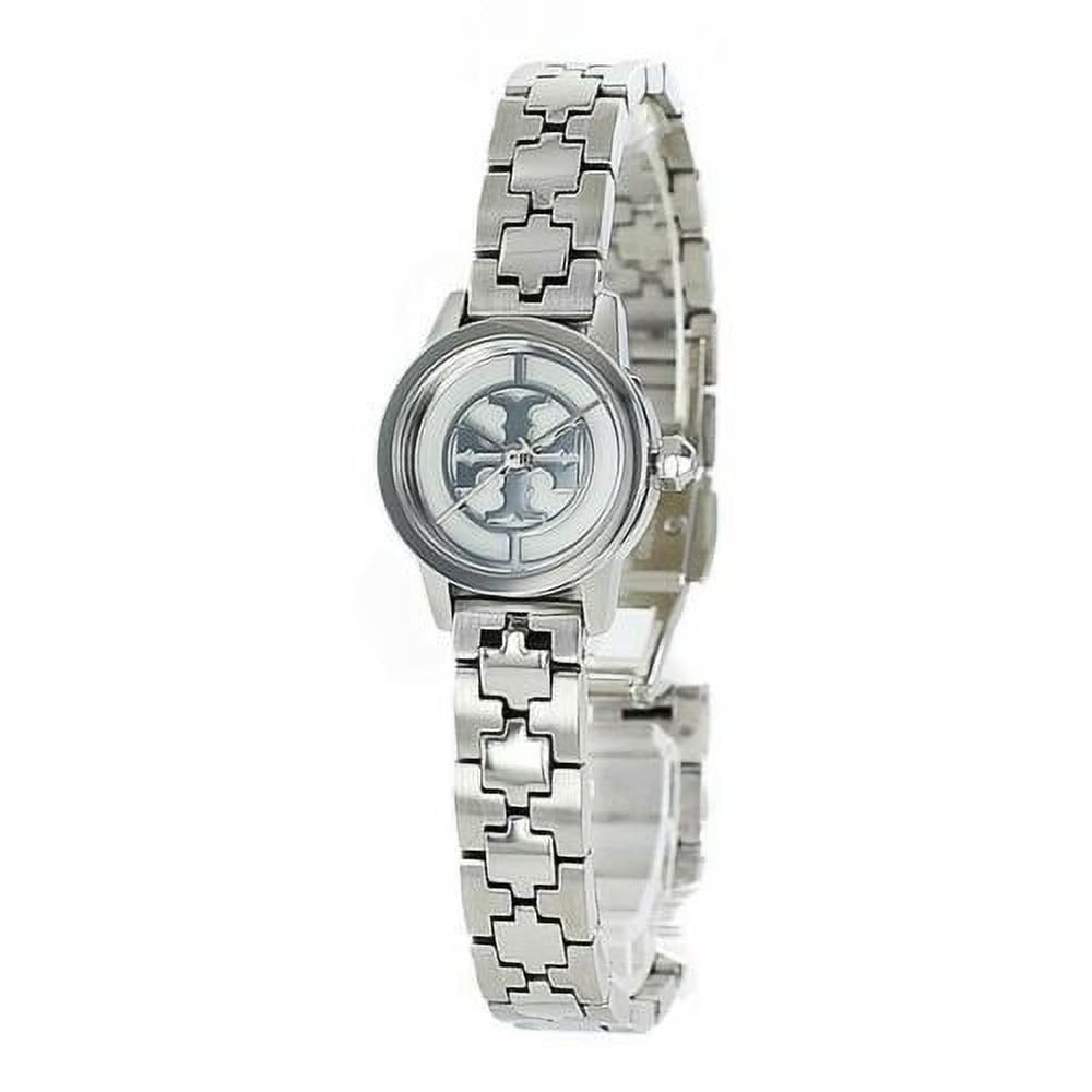 Tory Burch Reva Silver Dial Silver Steel Strap Watch for Women - TBW4044
