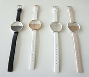  Shop Authentic Calvin Klein Rise White Beige Dial Beige Leather Strap Watch for Women - K7A231XH - Luxxuri