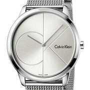  Shop Authentic Calvin Klein Minimal Silver Dial Silver Mesh Bracelet Watch for Women - K3M2212Z - Luxxuri