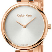  Shop Authentic Calvin Klein Authentic White Dial Rose Gold Steel Strap Watch for Women - K8G23646 - Luxxuri