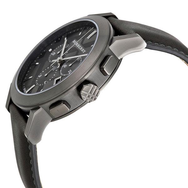  Shop Authentic Burberry The City Black Dial Black Leather Strap Watch for Men - BU9364 - Luxxuri