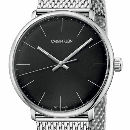  Shop Authentic Calvin Klein High Noon Black Dial Silver Mesh Bracelet Watch for Men - K8M21121 - Luxxuri