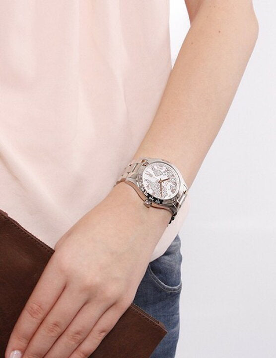 Shop Authentic Michael Kors Layton Silver Dial Silver Steel Strap Watch for Women - MK5958 - Luxxuri