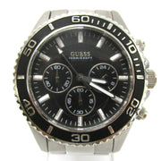  Shop Authentic Guess Chaser Chronograph Black Dial Silver Steel Strap Watch for Men - W0170G1 - Luxxuri