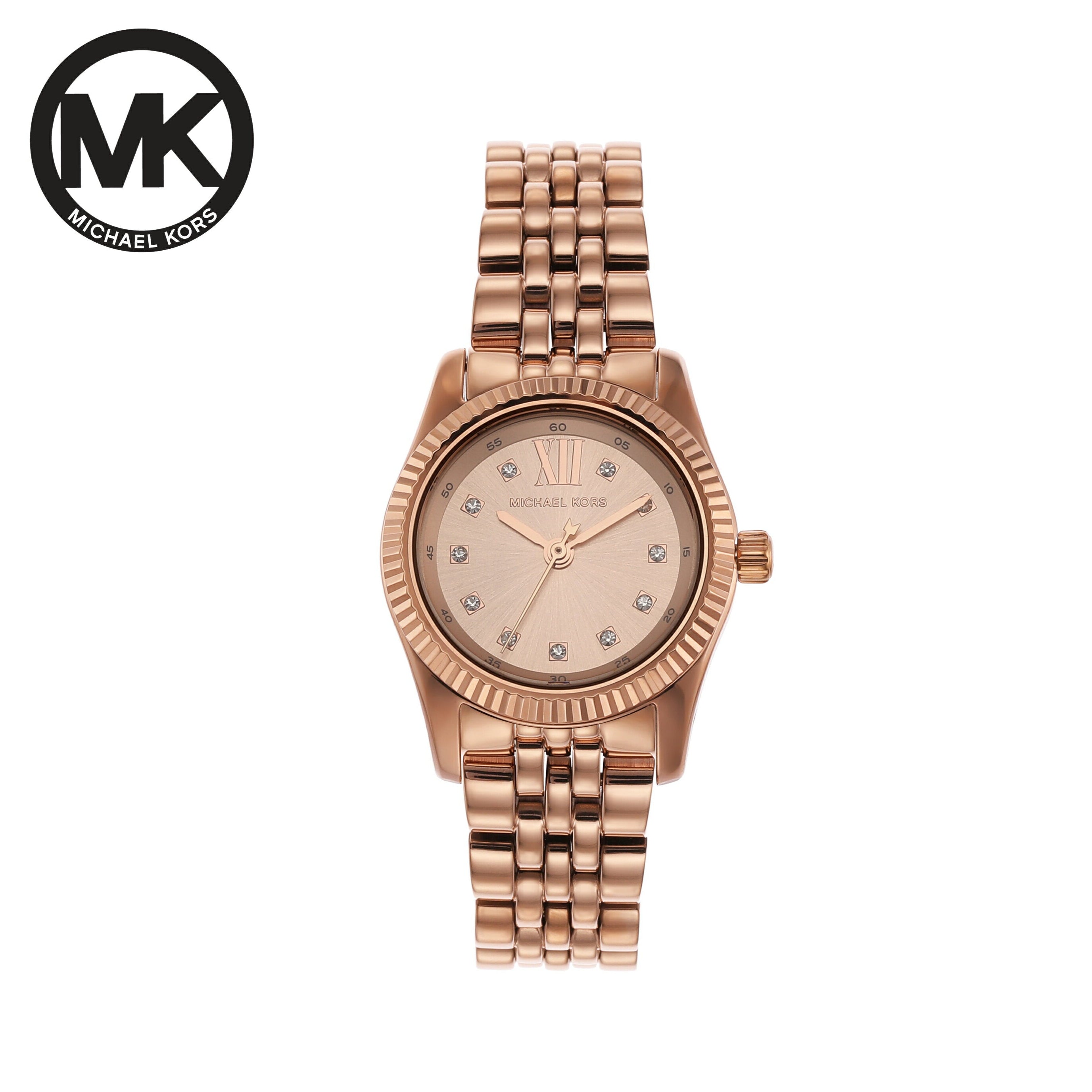  Shop Authentic Michael Kors Lexington Three Hand Rose Gold Dial Rose Gold Steel Strap Watch For Women - MK4739 - Luxxuri