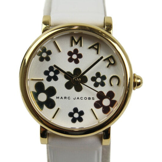  Shop Authentic Marc Jacobs Roxy White Dial White Leather Strap Watch for Women - MJ1607 - Luxxuri