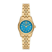  Shop Authentic Michael Kors Lexington Three Hand Blue Dial Gold Steel Strap Watch for Women - MK4813 - Luxxuri