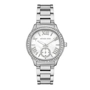  Shop Authentic Michael Kors Sage Three-Hand White Dial Silver Steel Strap Watch for Women - MK4807 - Luxxuri