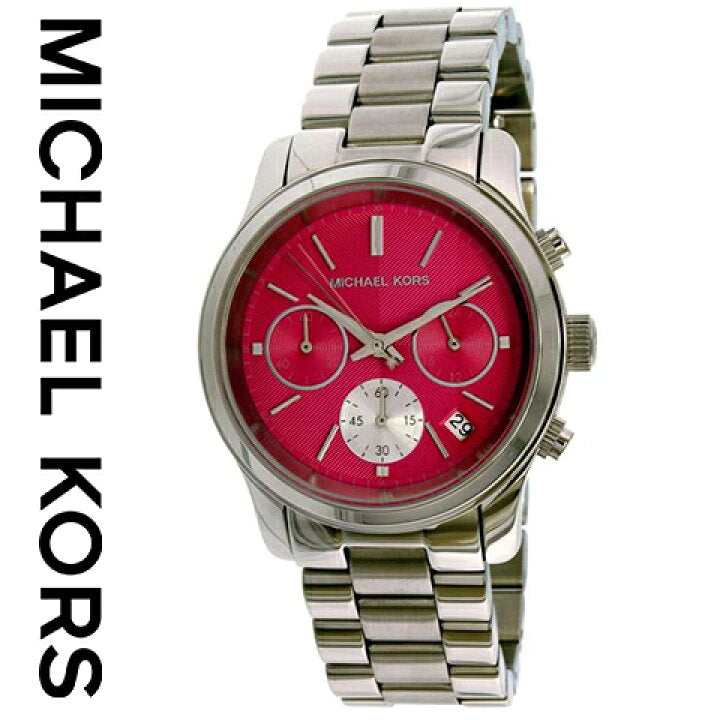  Shop Authentic Michael Kors Runway Chronograph Pink Dial Silver Steel Strap Watch for Women - MK6160 - Luxxuri