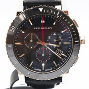  Shop Authentic Burberry The City Black Dial Black Leather Strap Watch for Men - BU9382 - Luxxuri