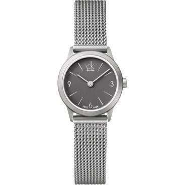  Shop Authentic Calvin Klein Minimal Grey Dial Silver Mesh Bracelet Watch for Men - K3M51154 - Luxxuri