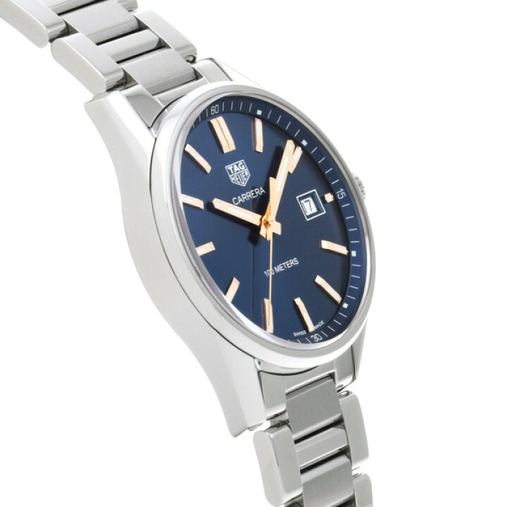  Shop Authentic Tag Heuer Carrera Quartz Blue Dial Silver Steel Strap Watch for Women - WAR1112.BA0601 - Luxxuri