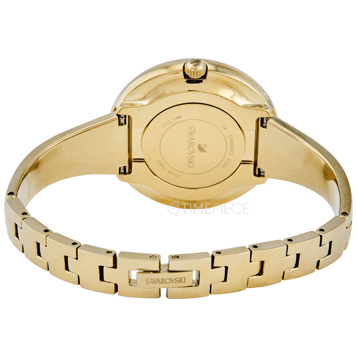  Shop Authentic Swarovski Crystalline Bracelet White Dial Gold Steel Strap Watch for Women - 5269253 - Luxxuri