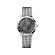  Shop Authentic Calvin Klein Minimal Grey Dial Silver Mesh Bracelet Watch for Women - K3M23124 - Luxxuri