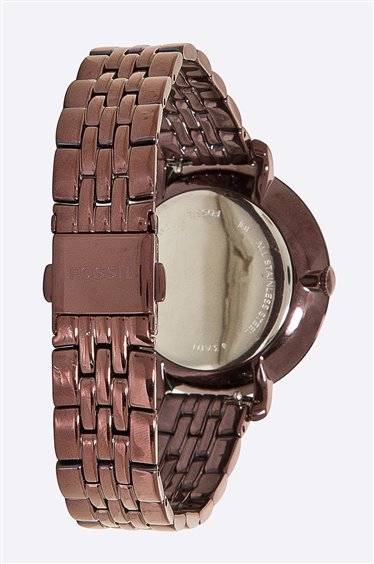  Shop Authentic Fossil Jacqueline Brown Dial Brown Steel Strap Watch for Women - ES4100 - Luxxuri