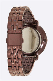  Shop Authentic Fossil Jacqueline Brown Dial Brown Steel Strap Watch for Women - ES4100 - Luxxuri