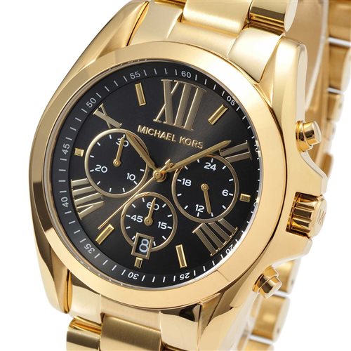  Shop Authentic Michael Kors Bradshaw Black Dial Gold Steel Strap Watch for Women - MK5739 - Luxxuri