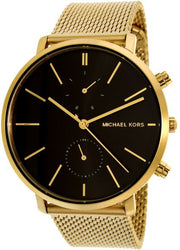  Shop Authentic Michael Kors Jaryn Black Dial Gold Steel Strap Watch for Men - MK8503 - Luxxuri