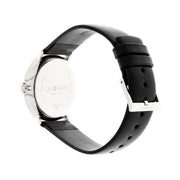  Shop Authentic Calvin Klein High Noon Quartz White Dial Black Leather Strap Watch for Men - K8M211C6 - Luxxuri