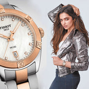  Shop Authentic Tissot PR 100 Sport Chic Diamonds Mother of Pearl Dial Two Tone Steel Strap Watch for Women - T101.910.22.116.00 - Luxxuri