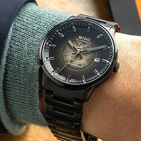  Shop Authentic Mido Commander II Automatic Gradient Black Dial Black Steel Strap Watch For Men - M021.407.33.411.00 - Luxxuri