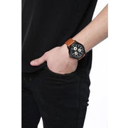  Shop Authentic Gucci G-Timeless Chronograph Black Dial Brown Leather Strap Watch For Men - YA126271 - Luxxuri