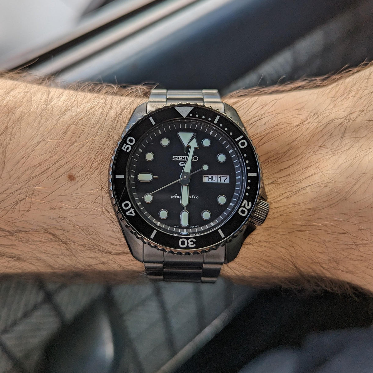  Shop Authentic Seiko 5 Sports Automatic Black Dial Black Steel Strap Watch For Men - SRPD65K1 - Luxxuri