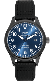  Shop Authentic IWC Pilot’s Watch Mark XVIII Edition “Laureus Sport for Good Foundation" Blue Dial Black Nylon Strap Watch for Men - IW324703 - Luxxuri