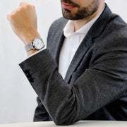  Shop Authentic IWC Portofino Automatic White Dial Silver Mesh Bracelet Watch for Men - IW356505 - Luxxuri