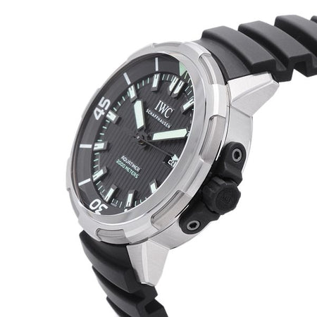  Shop Authentic IWC Aquatimer Automatic 2000 Black Dial Black Rubber Strap Watch for Men - IW358002 - Luxxuri