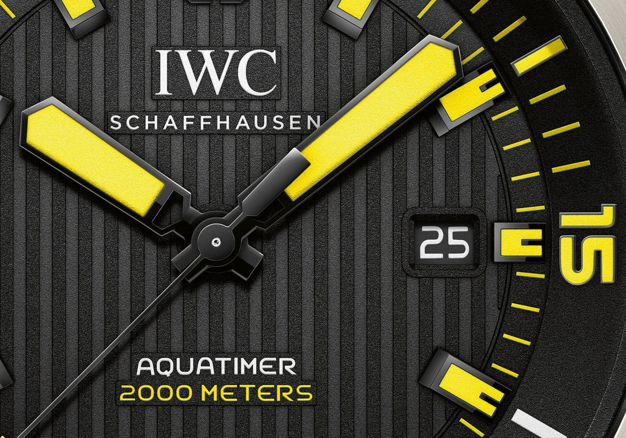  Shop Authentic IWC Aquatimer Automatic 2000 Black Dial Black Rubber Strap Watch for Men - IW358001 - Luxxuri
