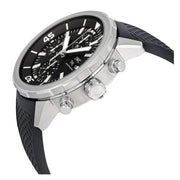  Shop Authentic IWC Aquatimer Chronograph Black Dial Black Leather Strap Watch for Men - IW376803 - Luxxuri