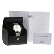  Shop Authentic IWC Portofino Automatic White Dial Silver Mesh Bracelet Watch for Men - IW356505 - Luxxuri