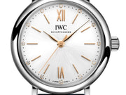  Shop Authentic IWC Portofino Automatic Silver Dial Brown Leather Strap Watch for Women - IW357403 - Luxxuri