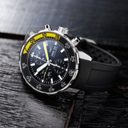  Shop Authentic IWC Aquatimer Automatic Chronograph Black Dial Black Rubber Strap Watch for Men - IW376709 - Luxxuri