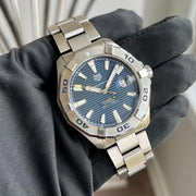  Shop Authentic Tag Heuer Aquaracer Blue Dial Watch for Men - WAY2012.BA0927 - Luxxuri