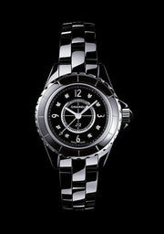  Shop Authentic Chanel J12 Diamonds Black Dial Black Steel Strap Watch for Women - J12 H2569 - Luxxuri