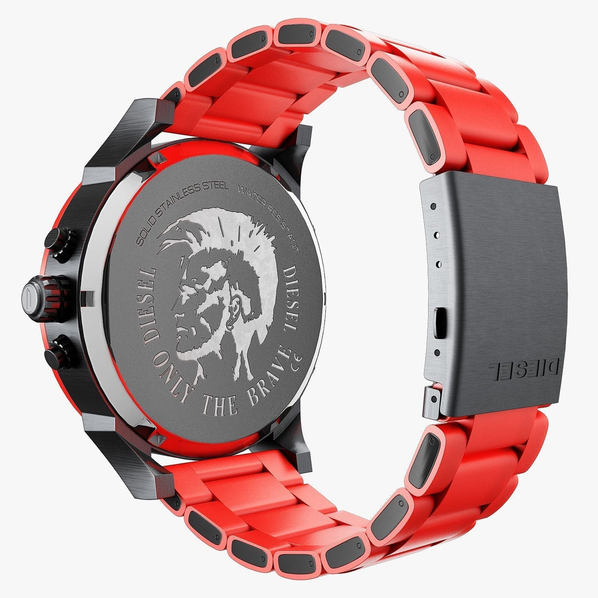  Shop Authentic Diesel Mr Daddy 2.0 Black Dial Red Steel Strap Watch For Men - DZ7370 - Luxxuri