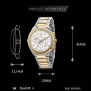  Shop Authentic Maserati Stile Chronograph White Dial Two Tone Steel Strap Watch For Men - R8873642009 - Luxxuri