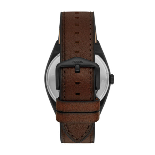  Shop Authentic Fossil Everett Automatic Analog Black Dial Brown Leather Strap Watch for Men - ME3207 - Luxxuri