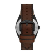  Shop Authentic Fossil Everett Automatic Analog Black Dial Brown Leather Strap Watch for Men - ME3207 - Luxxuri