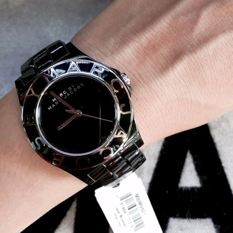  Shop Authentic Marc Jacobs Black Dial Black Ceramic Strap Watch for Women - MBM9501 - Luxxuri
