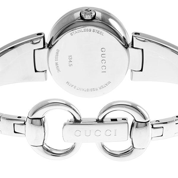  Shop Authentic Gucci Guccissima Quartz Diamonds Brown Dial Silver Steel Strap Watch For Women - YA134503 - Luxxuri