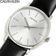  Shop Authentic Calvin Klein Posh Silver Dial Black Leather Strap Watch for Men - K8Q311C6 - Luxxuri