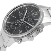  Shop Authentic Calvin Klein Post Minimal Chronograph Black Dial Silver Steel Strap Watch for Men - K7627161 - Luxxuri