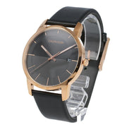  Shop Authentic Calvin Klein City Quartz Black Dial Black Leather Strap Watch for Men - K2G2G6CZ - Luxxuri