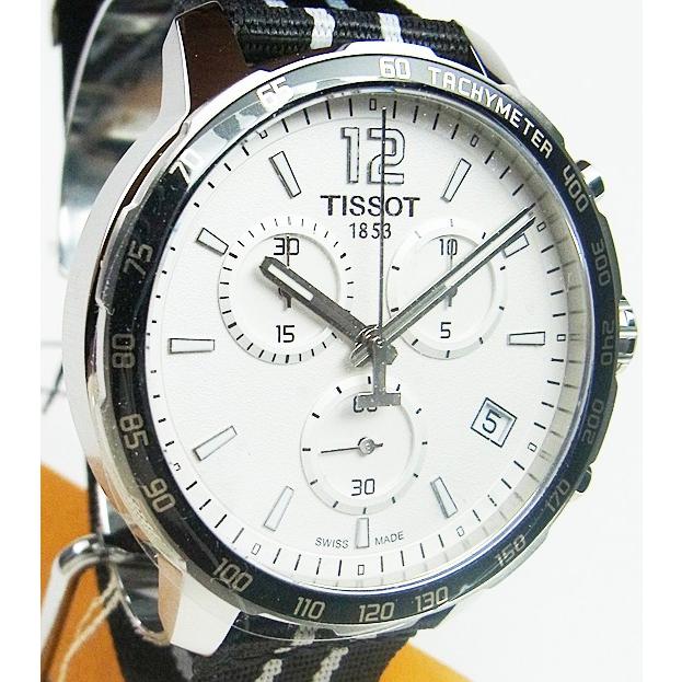  Shop Authentic Tissot Quickster Chronograph NBA San Antonio Spurs Edition White Dial Two Tone NATO Strap Watch for Men - T095.417.17.037.07 - Luxxuri
